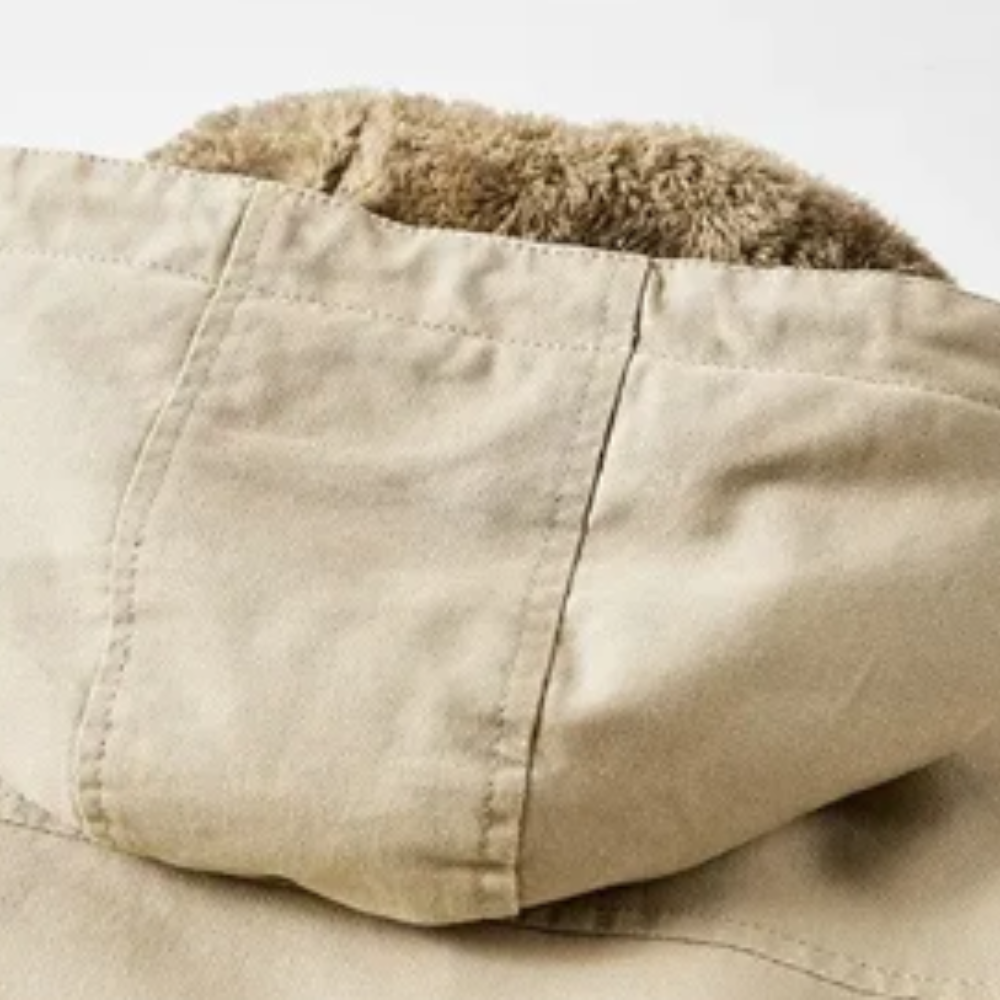 Casaco de inverno acolchoado elegante e de alta qualidade