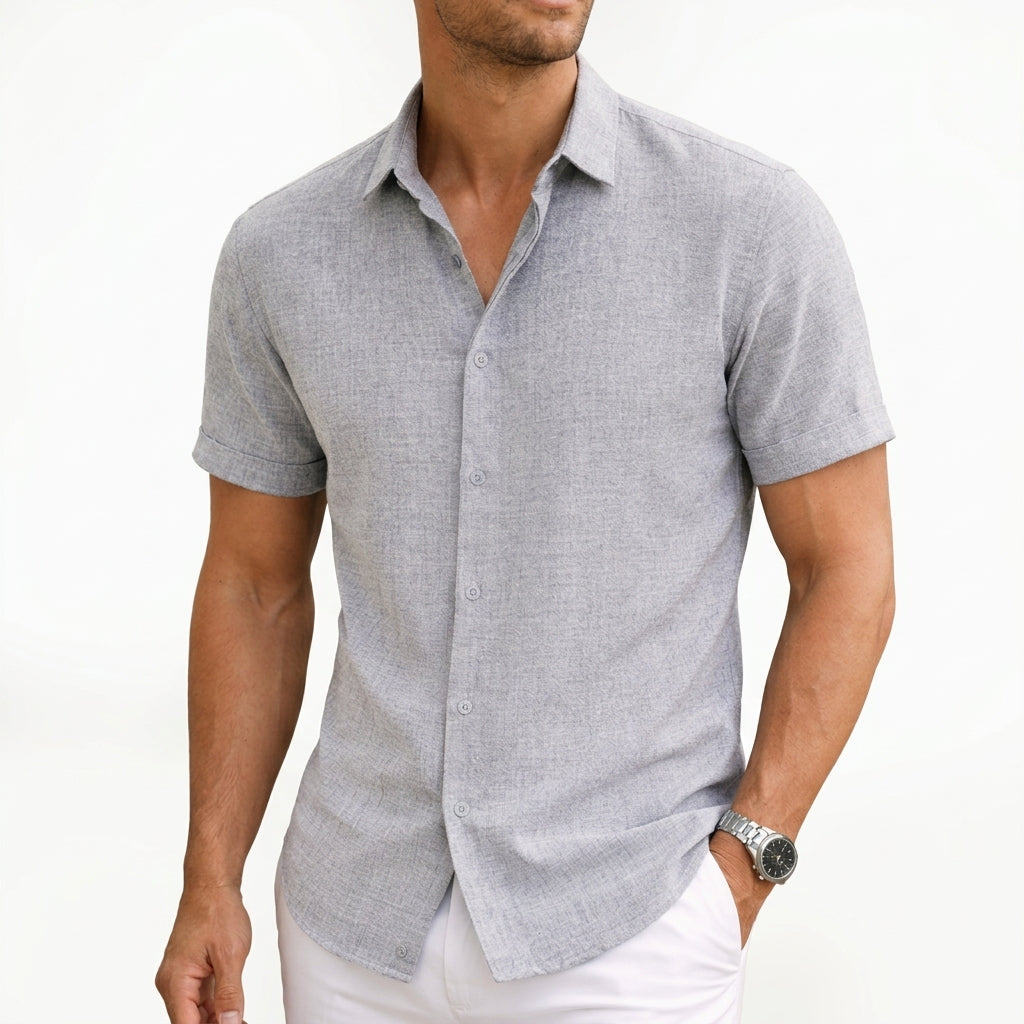 Camisa elegante de algodão