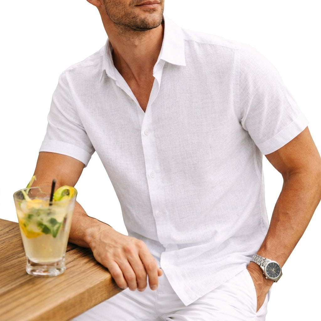 Camisa elegante de algodão