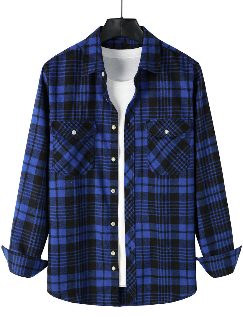 Camisa elegante aos quadrados