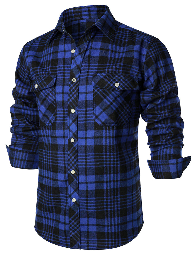 Camisa elegante aos quadrados