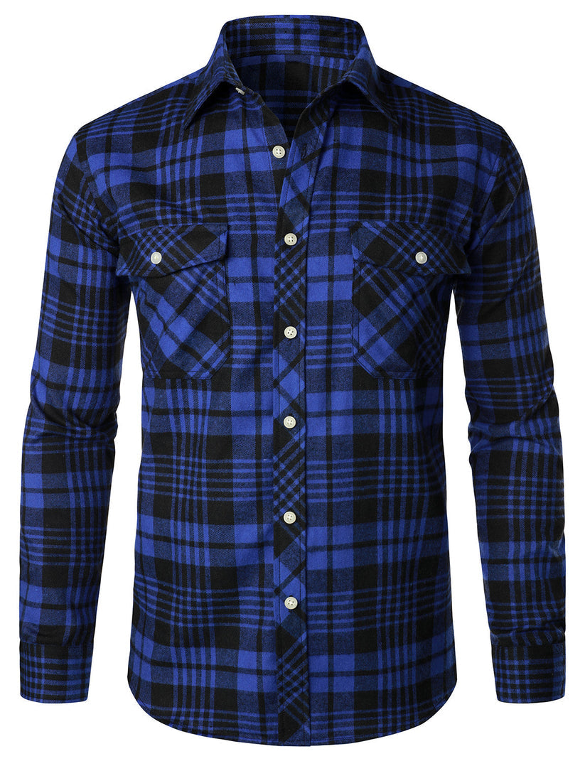 Camisa elegante aos quadrados