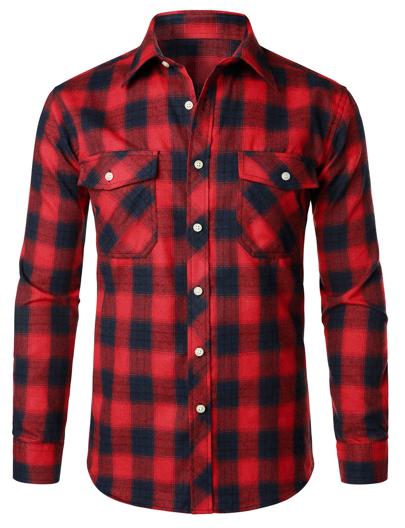 Camisa elegante aos quadrados