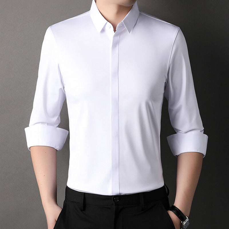 Camisa elástica que não fica com rugas