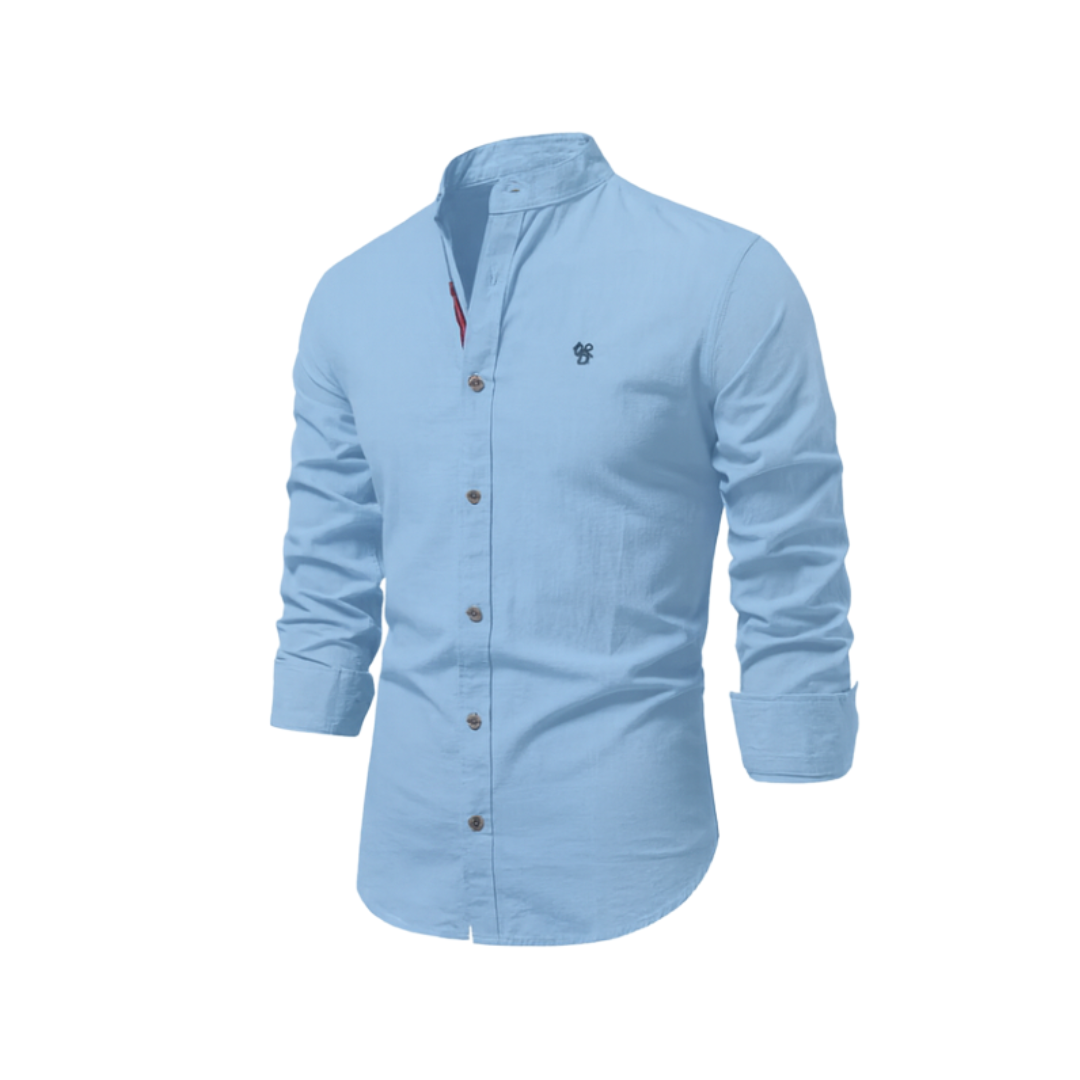 Camisa masculina elegante e respirável