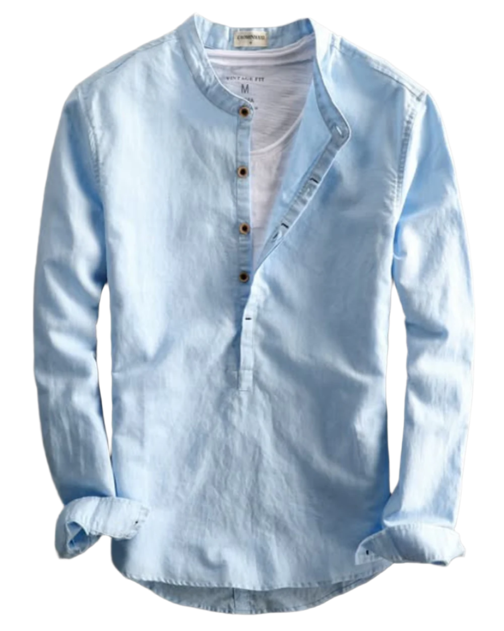 Camisa de linho de alta qualidade