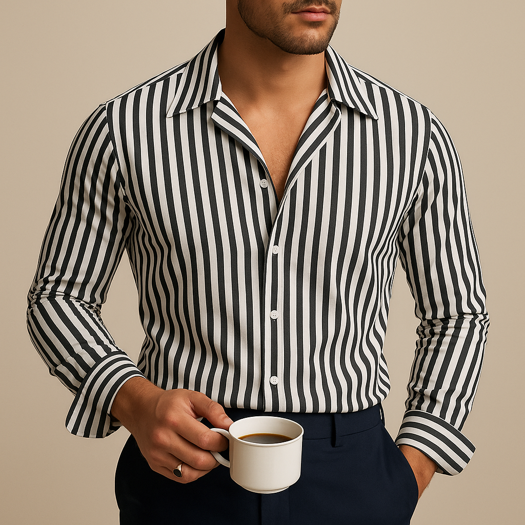 Camisa de vestir às riscas Florence