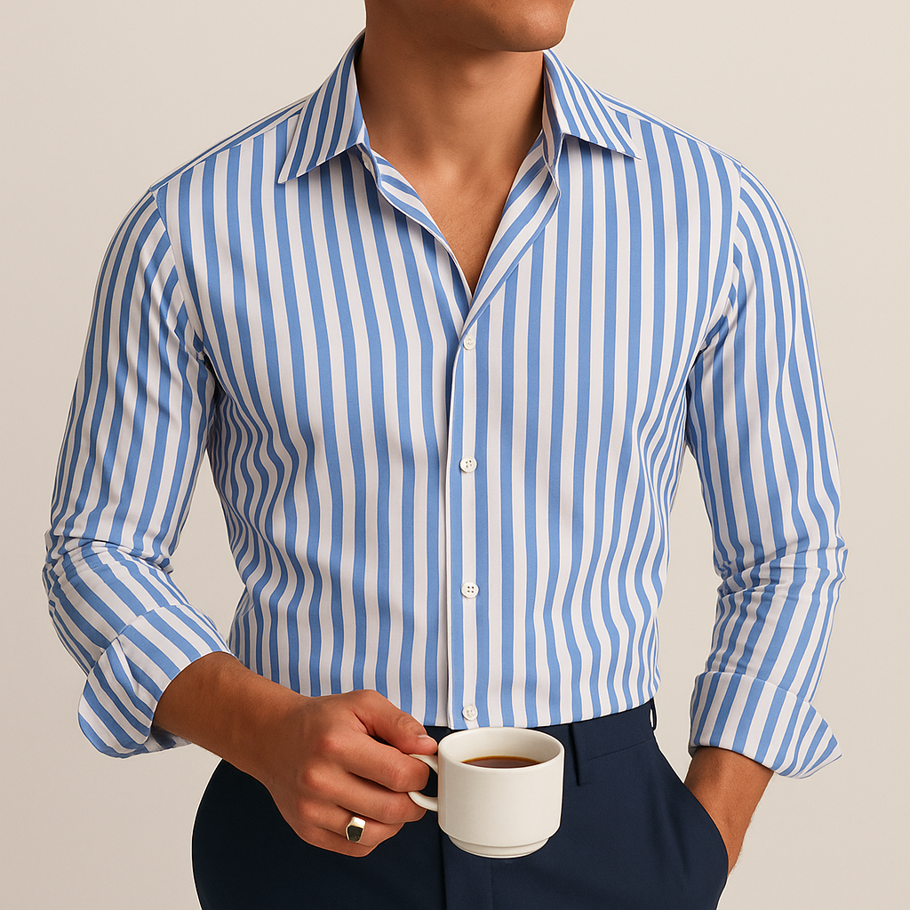 Camisa de vestir às riscas Florence