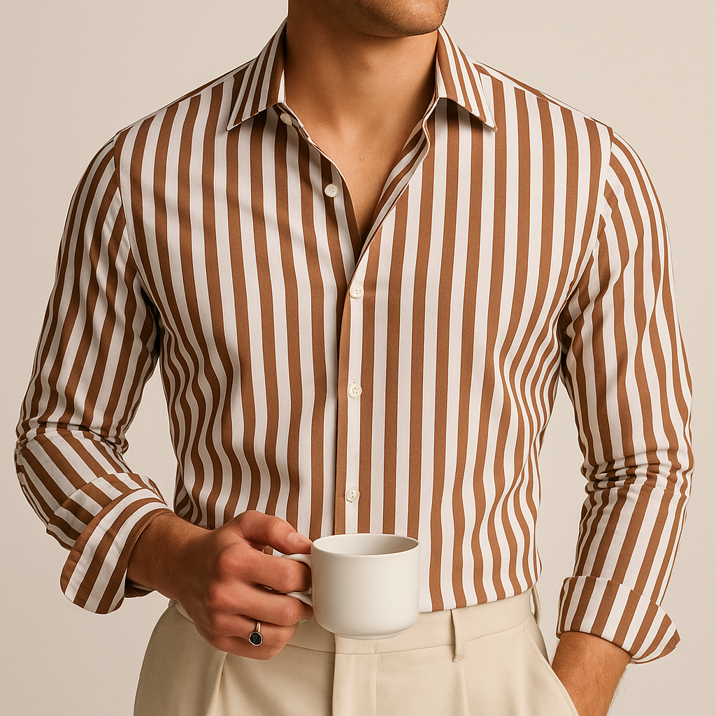 Camisa de vestir às riscas Florence