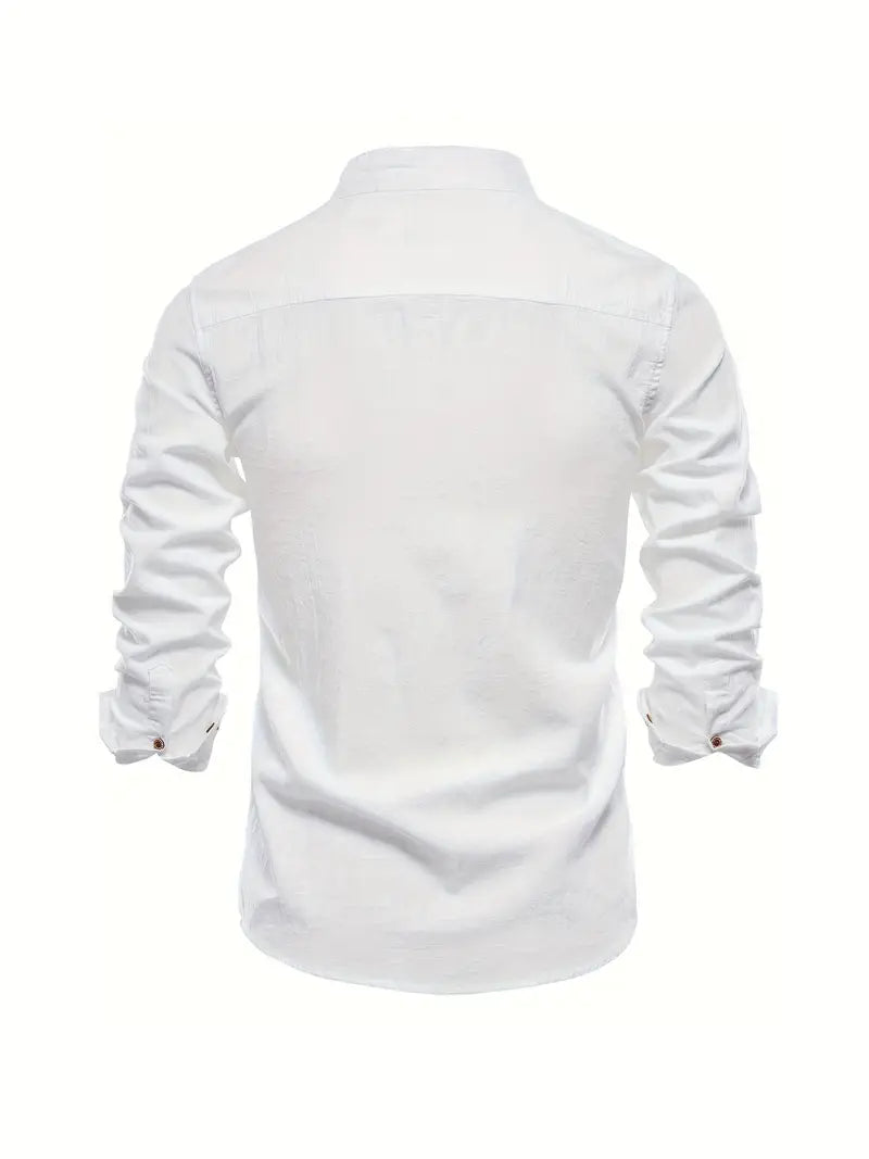 Camisa masculina elegante e respirável
