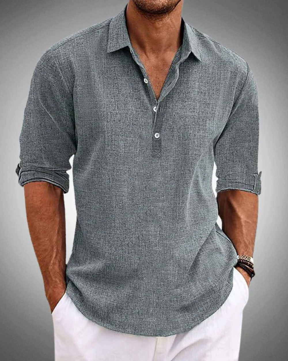 Camisa de algodão clássica da Sabbio
