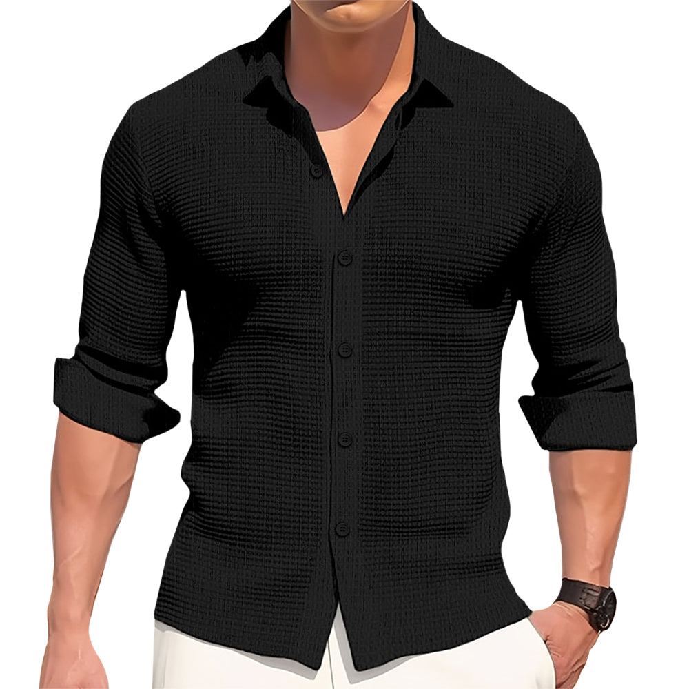 Camisa informal de algodão