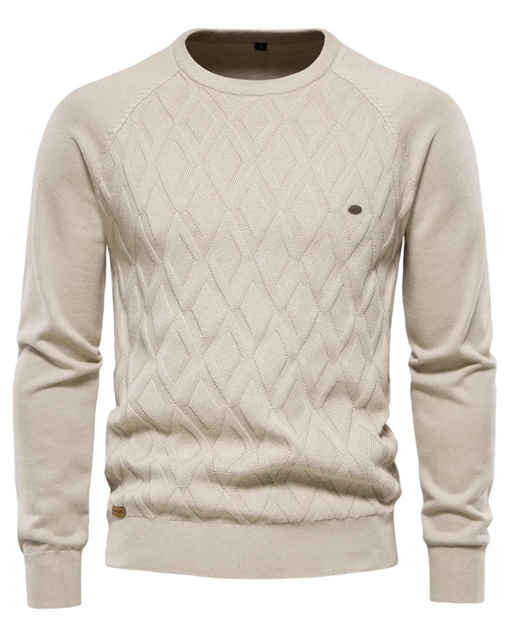 Men's Sweater With Checkered Design V2