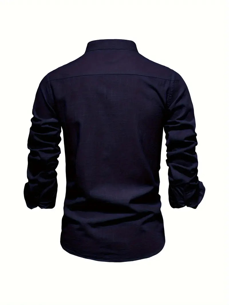 Camisa masculina elegante e respirável