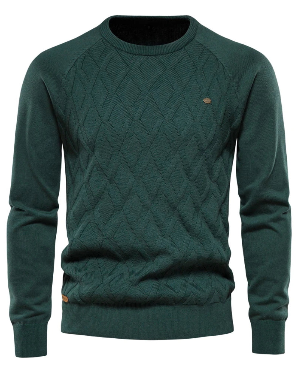Men's Sweater With Checkered Design V2