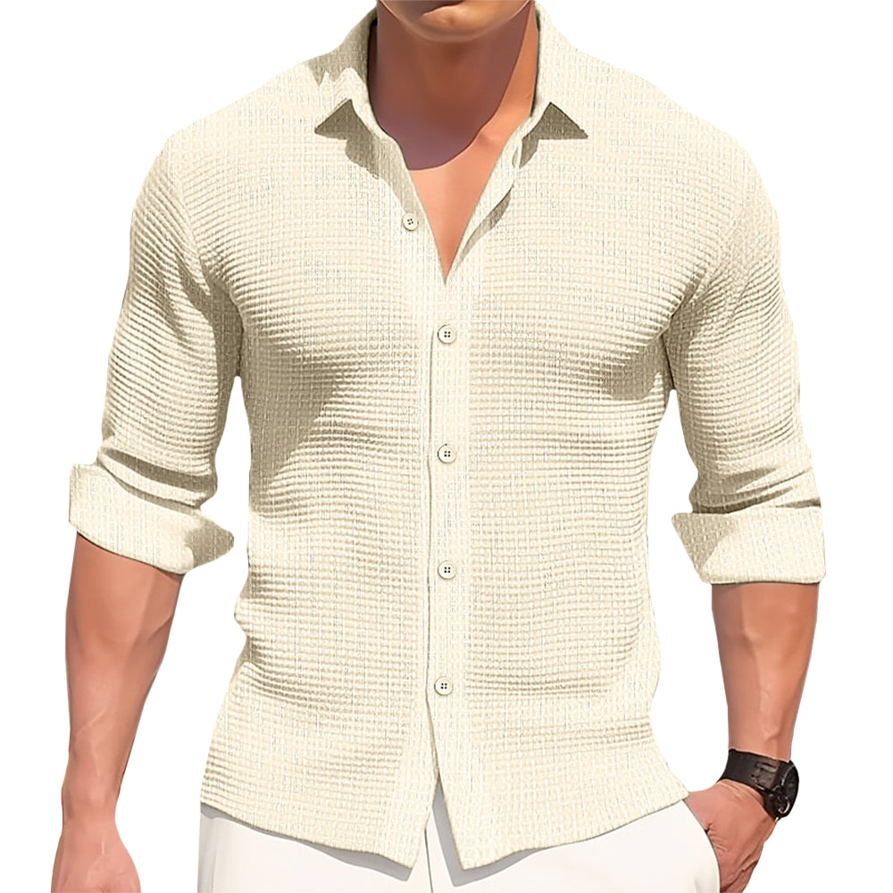 Camisa informal de algodão