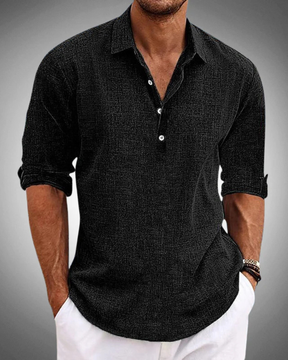 Camisa de algodão clássica da Sabbio