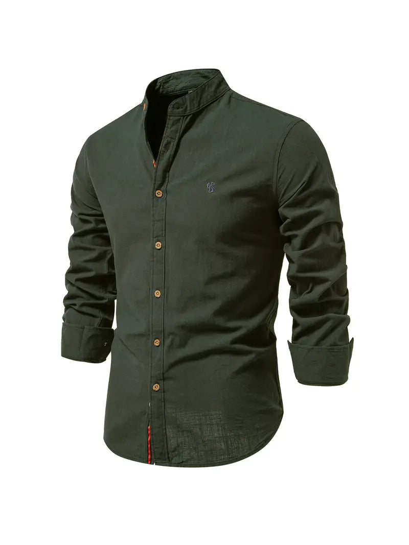 Camisa masculina elegante e respirável