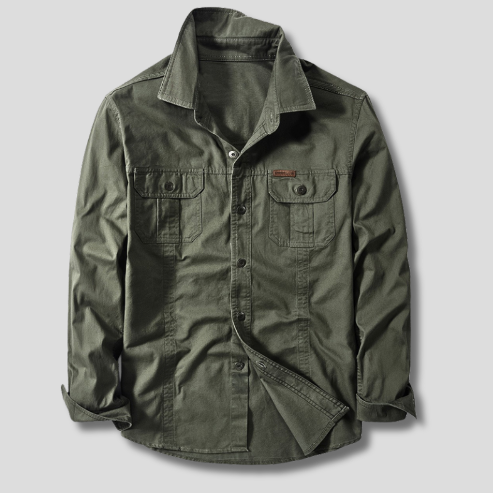 Camisa cargo de algodão
