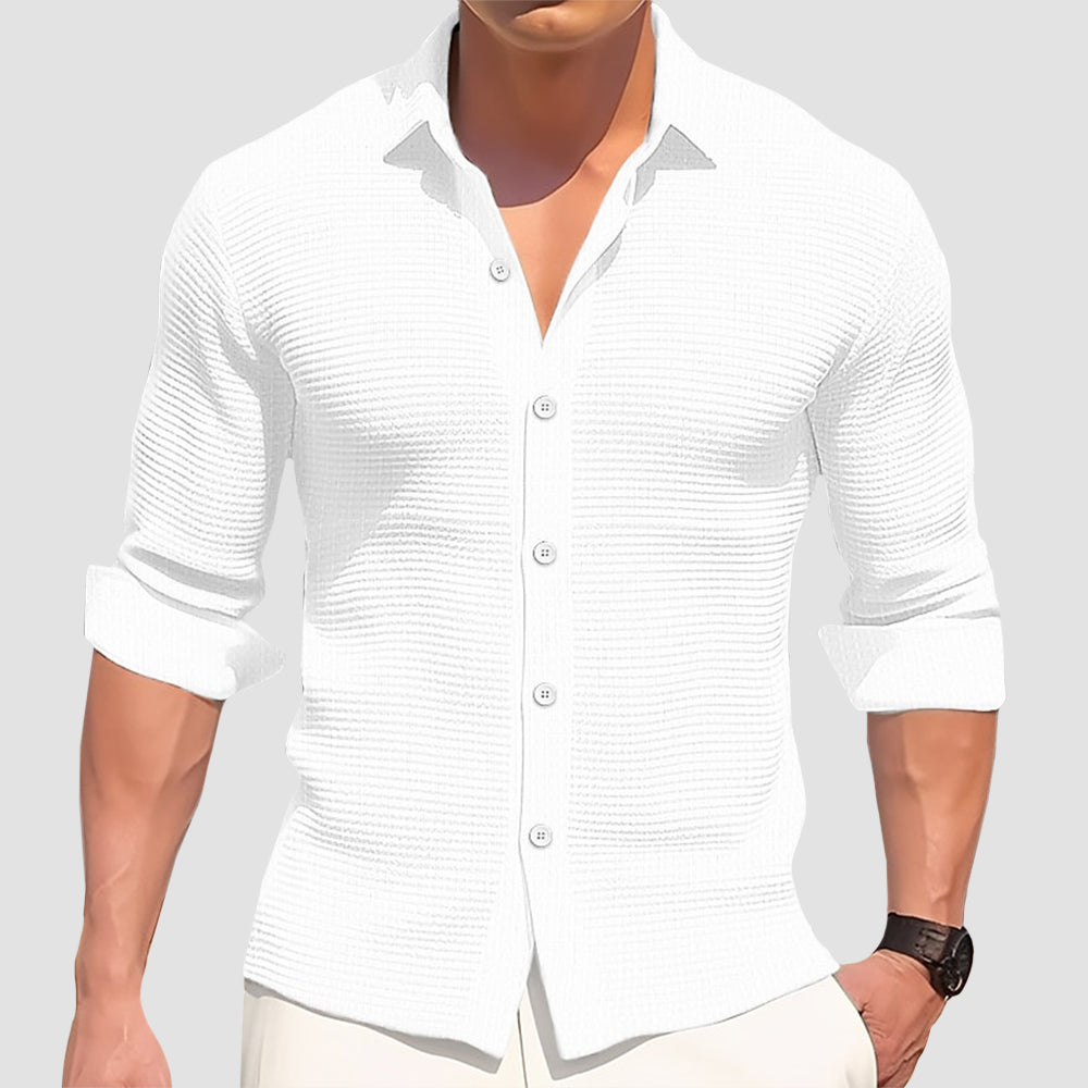 Camisa informal de algodão