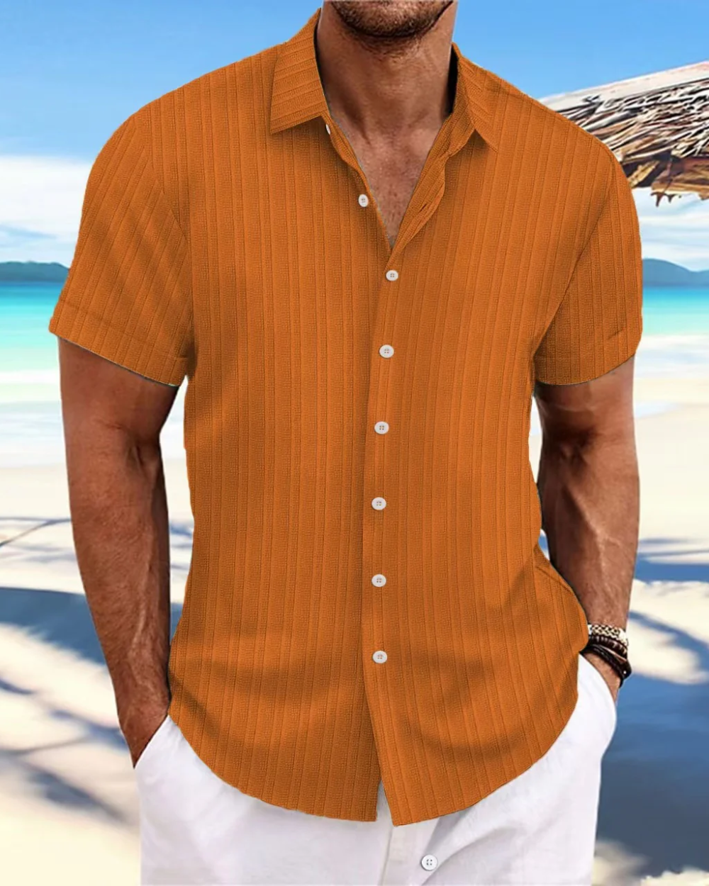 Camisa casual de manga curta