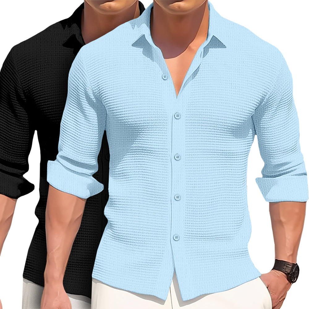 Camisa informal de algodão