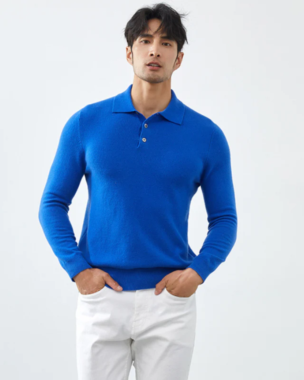 Ponza Cashmere Polo Sweater