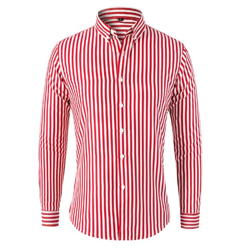 Camisa elegante às riscas