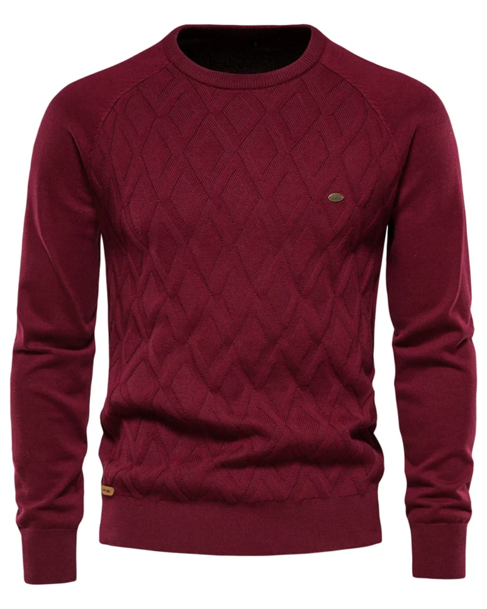Men's Sweater With Checkered Design V2