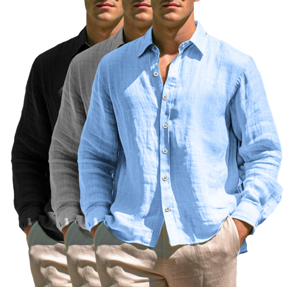 Camisa informal de linho