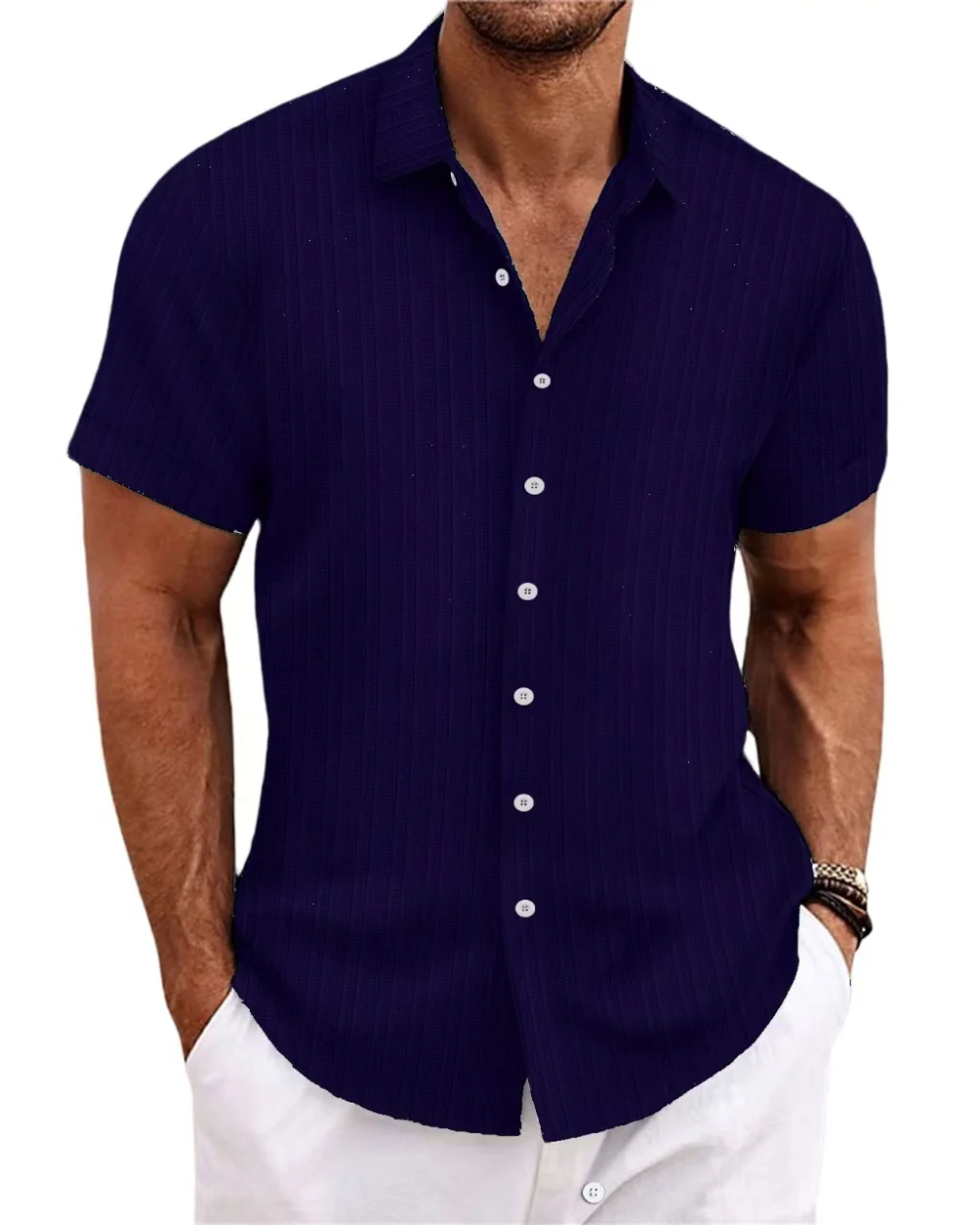 Camisa casual de manga curta
