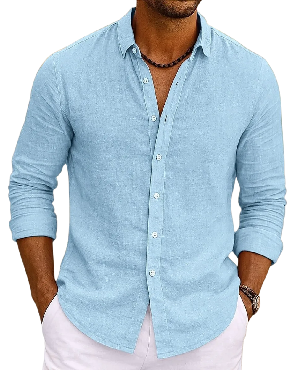 Camisa elegante de algodão