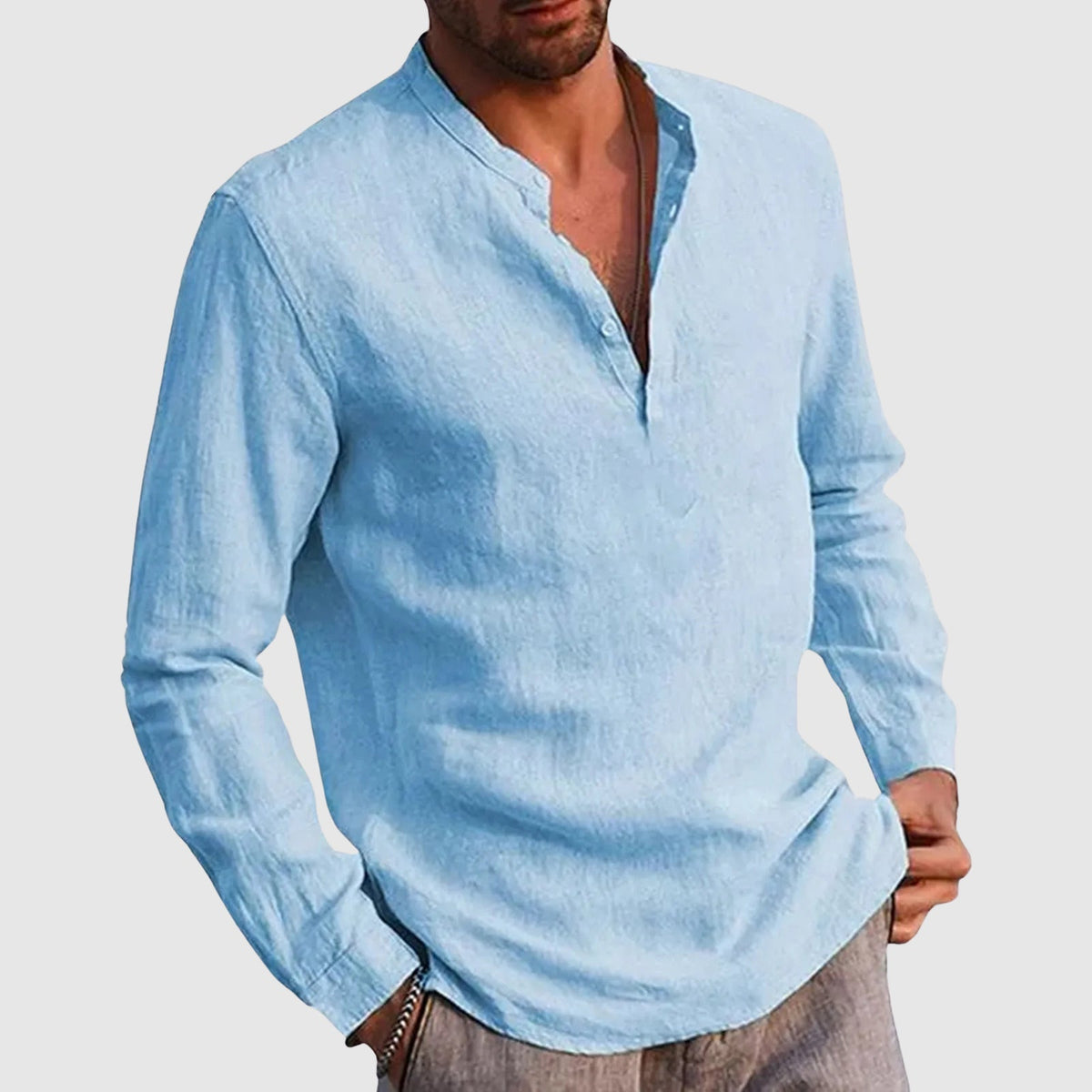 Camisa informal de linho