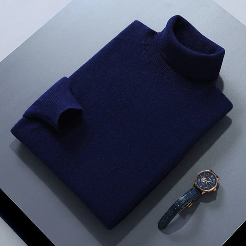 Elegant Cotton Turtleneck