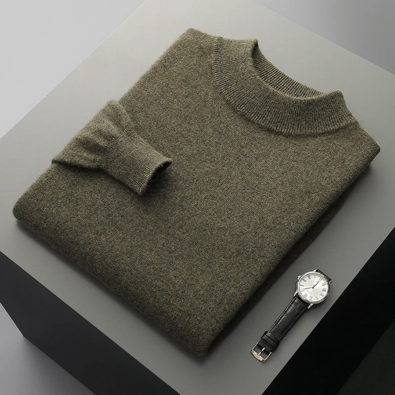 Stand Up Collar Cashmere Sweater