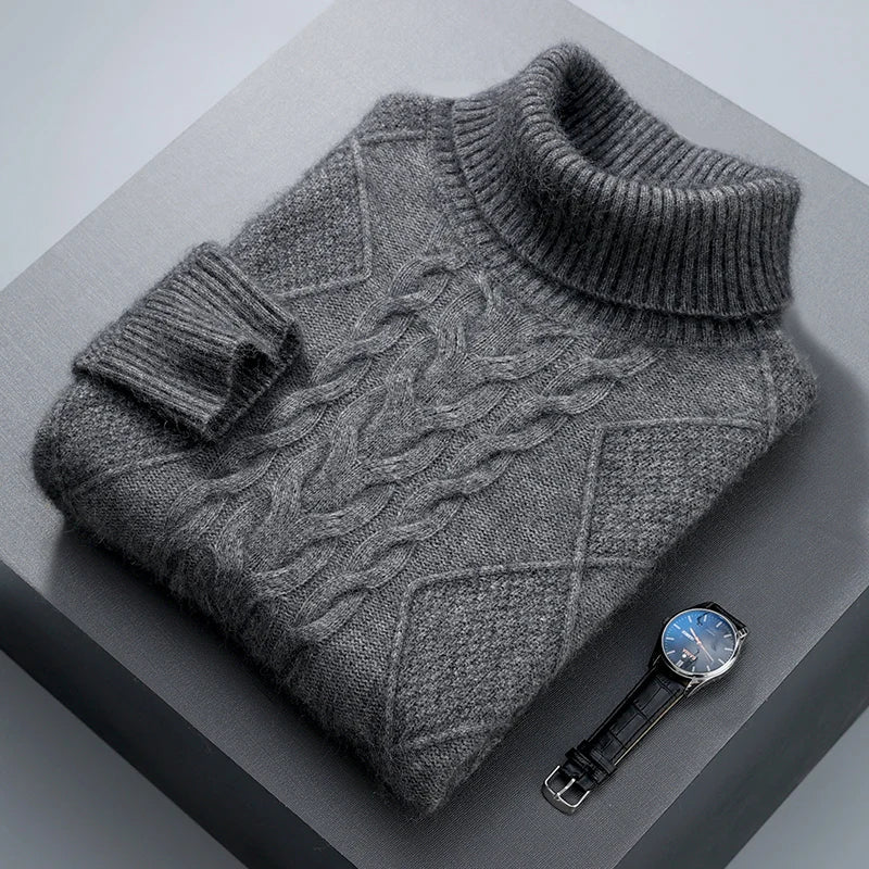 Elegant Pattern Cashmere Sweater