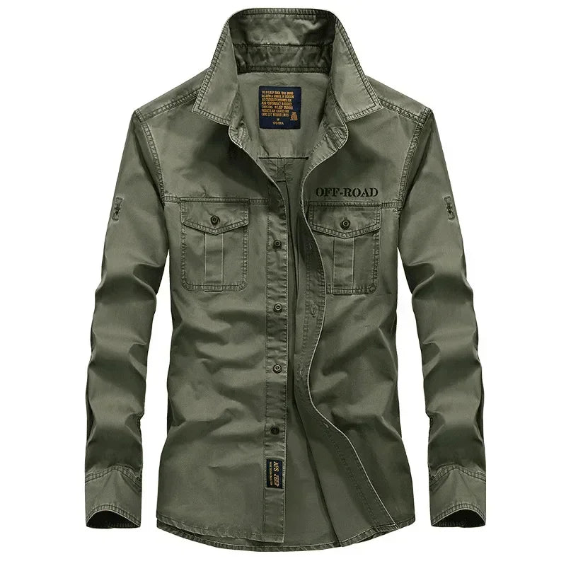 Camisa retro de algodão