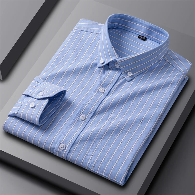 Givalli - Camisa Oxford elegante para homem