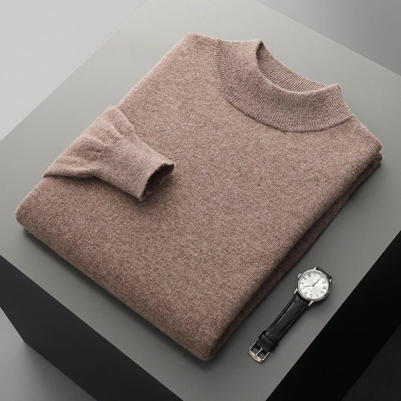 Stand Up Collar Cashmere Sweater