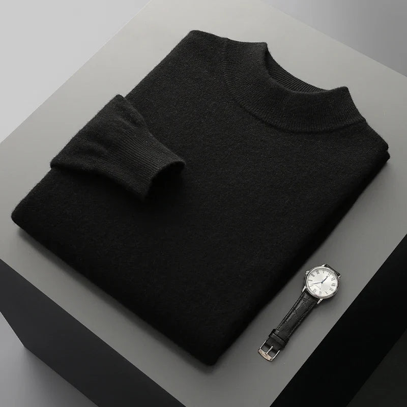 Stand Up Collar Cashmere Sweater
