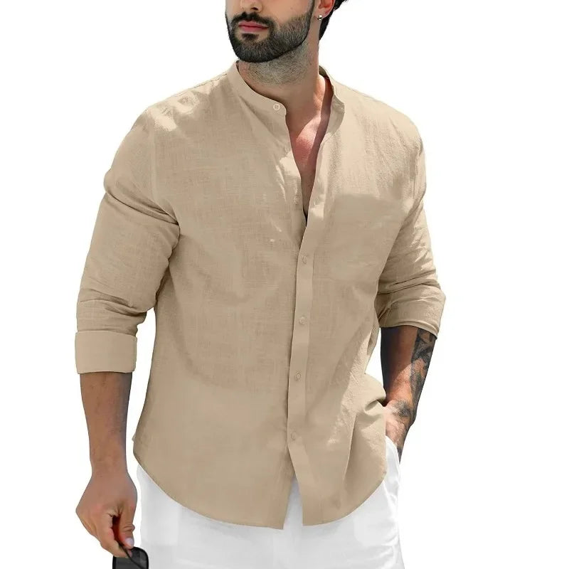 Camisa informal de linho
