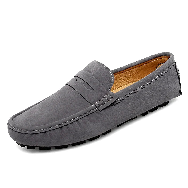 Suede Boat Loafers