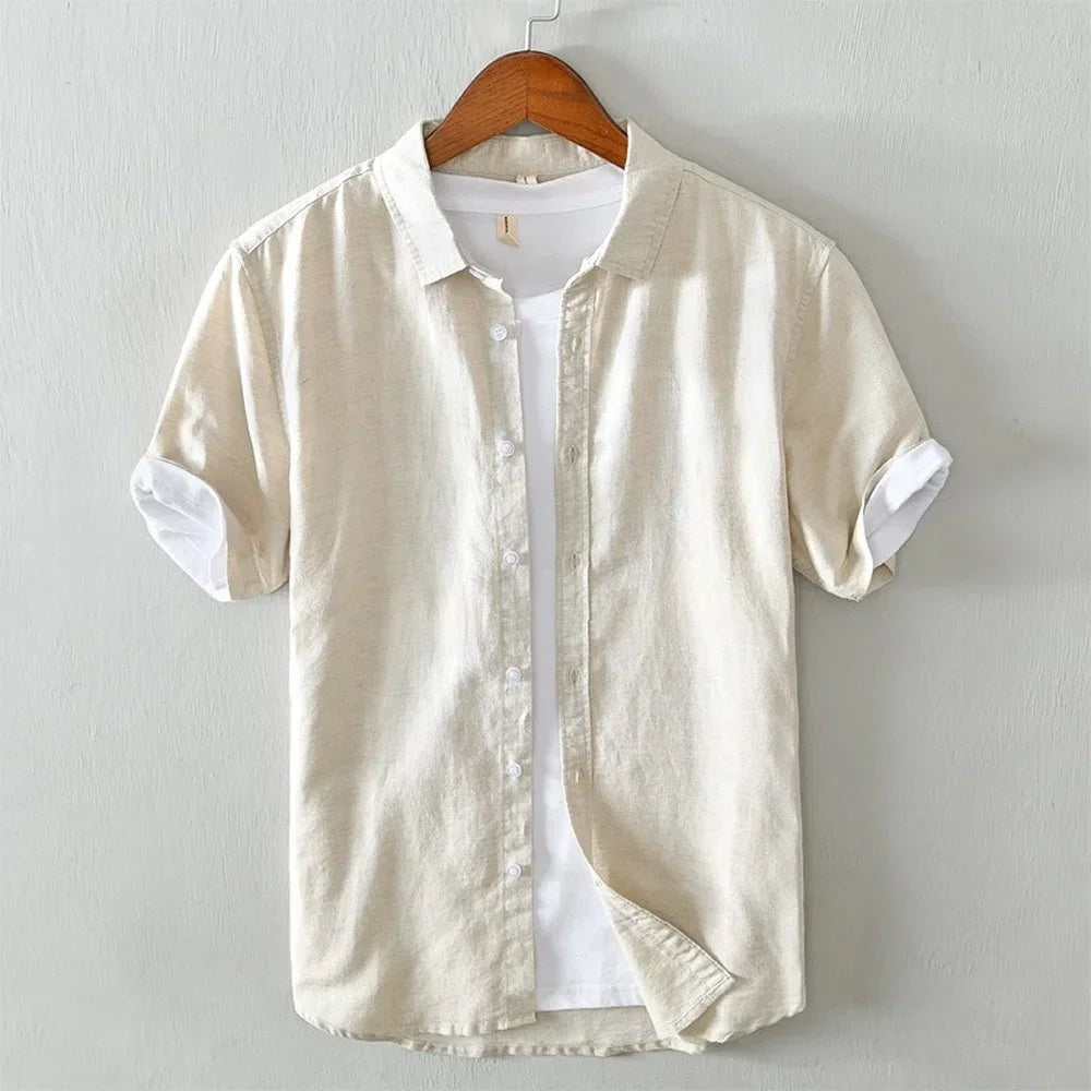 Camisa elegante de verão em linho