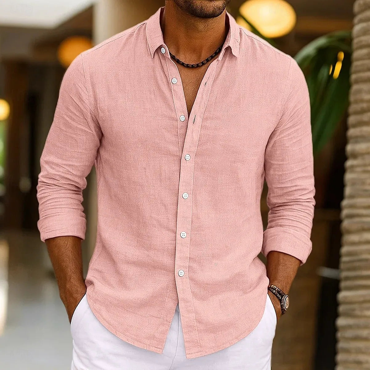 Camisa elegante de algodão