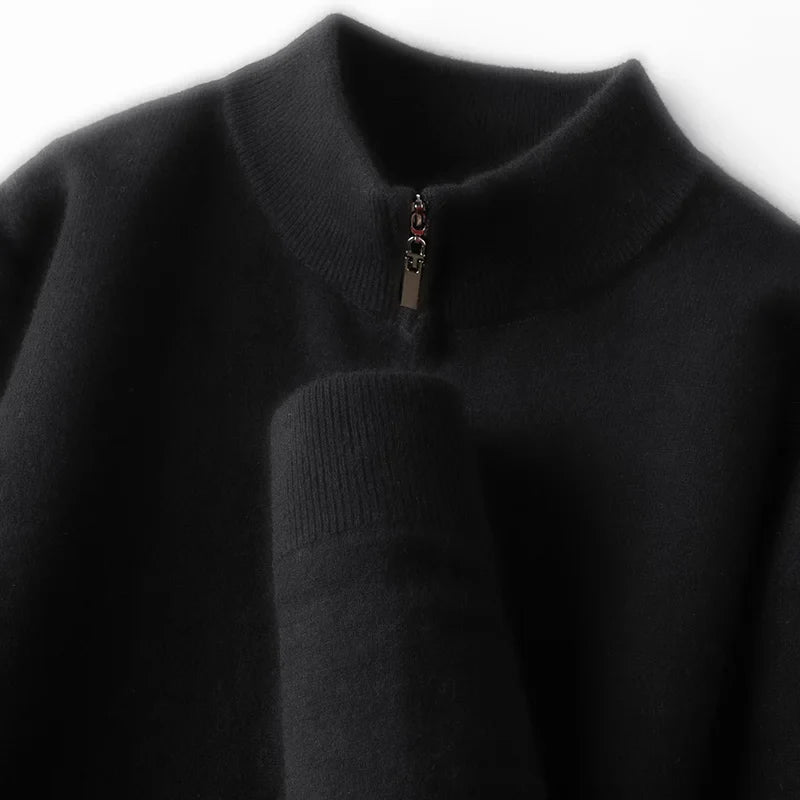 Australian Merino Wool Zip Sweater