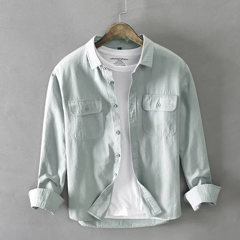 Camisa elegante de algodão
