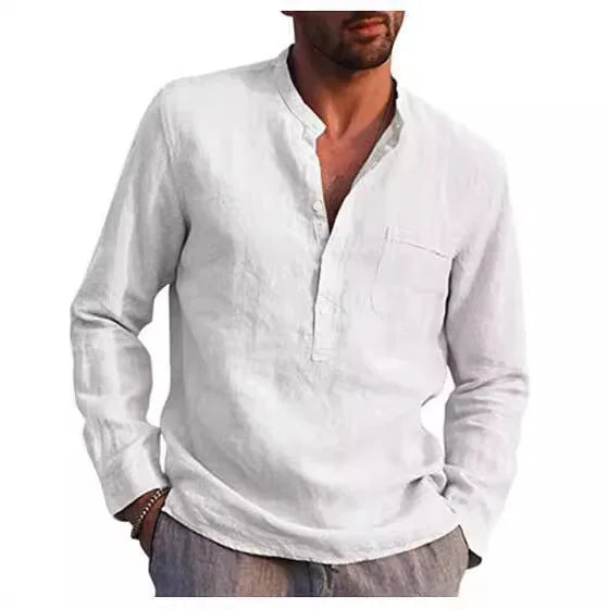 Camisa de algodão respirável