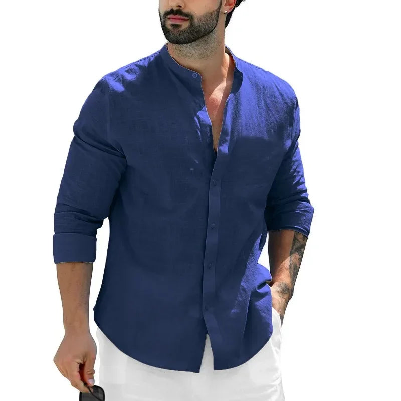 Camisa informal de linho