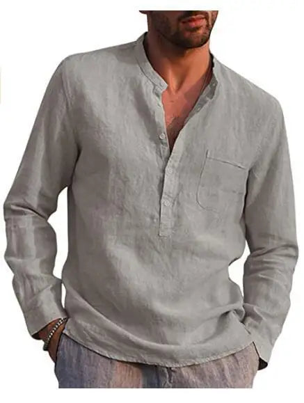 Camisa de algodão respirável