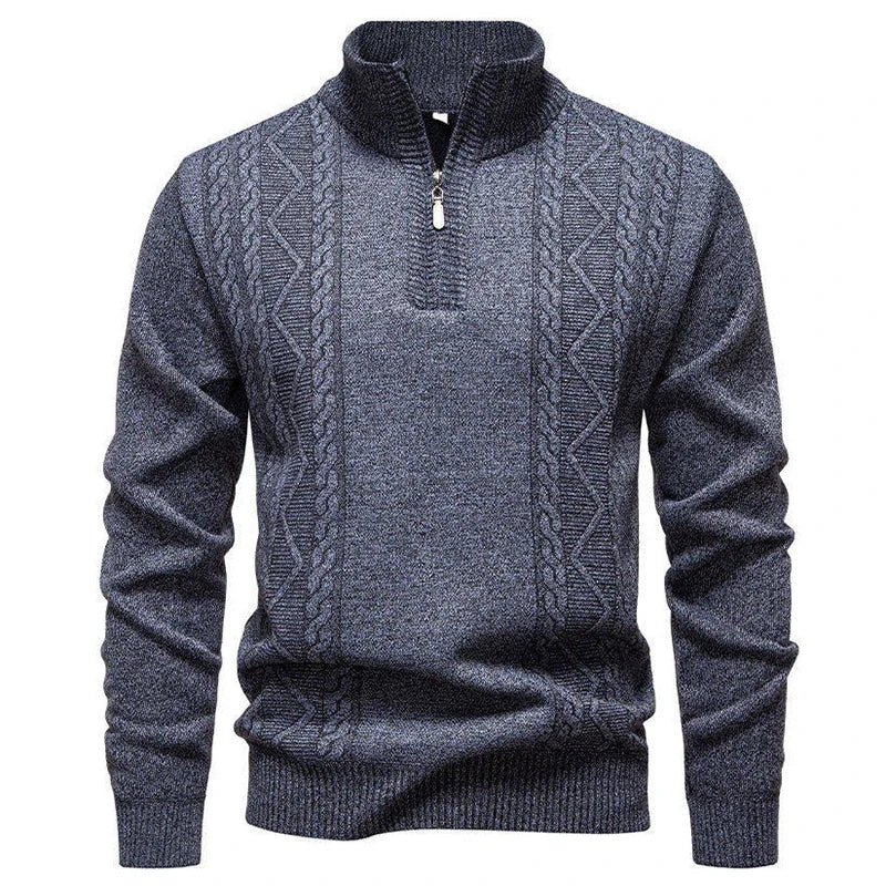 Vintage Knitted Zip Sweater
